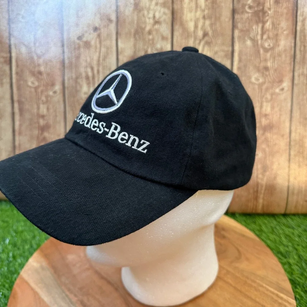 Mercedes Benz TechCenter Baseball Cap Mens One Size Black Embroidered Logo